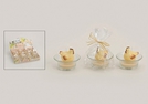 KERZE HUHN IN GLASSCHALE 6X}6CM