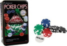 Pokerchips 100 Stück in Metalldose