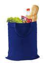 Baumwolltasche"Pure" m.2 k.H.,blau, 38 x 42 cm