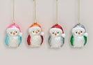 WEIHNACHTS-HAENGER EULE GLAS 4-F.S.9CM