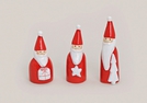 NIKOLAUS ROT/WEISS KERAMIK 3-F.S.6-8CM