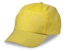 Baseballcap, Non-Woven, Farbe: Gelb, Groesse: 28,5 x 12 cm