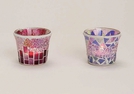 WINDLICHT GLAS MOSAIK SORT. 8X7CM