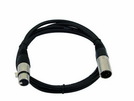 Kabel FP-05 XLR 5pol m/f schwarz 0,5m