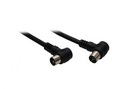 Koaxialkabel 1x Koax (90° St.) - 1x Koax (90° Bu.) (32er) 2,5 m black
