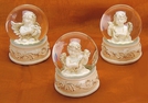 SCHNEEKUGEL ENGEL POLY SORT.9CM