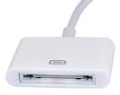 30-poliger Dock-Adapter mit 15cm Kabel für iPhone 5/5C/5S, weiß