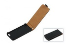 Tasche Telstar (Leder Flip Slim) für Apple iPhone 5S black