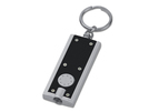 Schluesselanhaenger aus Kunststoff mit LED-Lampe. Incl. Lithium-Knopfbatterie (1x).