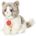 Katze grau, 20 cm, Plüsch, 1Stück