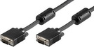 Monitor Verbindungs-Kabel 15m S-VGA, 2x 15 pol. HD Stecker mit Ferritkern