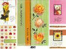 Geburtstags-Karte mit floralen Motiven & Golddruck