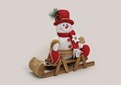 SCHNEEMAN A.SCHLITTEN TEX./HOLZ 33X10X30CM