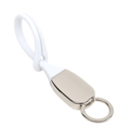 Schluesselanhaenger "Softie", weiss, 2,5 x 11,5-19,5 cm