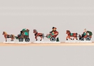MINIATUR-KUTSCHEN SORT. POLY 9CM
