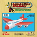 Laubsägevorlage Flugzeug, 1Stück