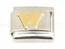 Italian Charm Glieder Armband Buchstaben "W"