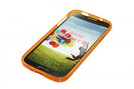 Silicon Case (Flex) für Samsung I9505 Galaxy S4 orange