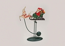 PENDELFIGUR NIKOLAUS IM SCHLITTEN METALL 30CM