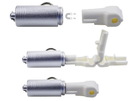 Blisterschloss für Lochwand-Haken (VPE 50 Stück) + Magnetschlüssel White