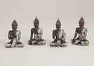 BUDDHA SITZEND POLY 4-FACH SORT.4X6X10CM