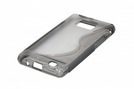 Backcover für Samsung I9100 Galaxy S2 transparent / grey