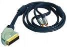 Scart-Adapter Home Theatre 1,50m Scart-Stecker->2xCinch