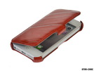 Star-Case® Book Case ''Paris'' Linea for Apple IPhone 5 , 5S echt Leder Red