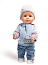 Puppen-Jeanshose/Pulli sortiert 35-45cm, 1 Stück