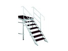 Aufgangstreppe 6 Stufen für 90-180cm Höhe