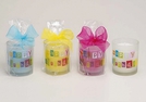 WINDLICHT GLAS WACHS HAPPY BIRTHDAY SORT.6X8C