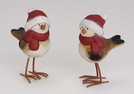 DEKO-WINTERVOGEL TON SORT.12CM