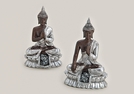 BUDDHA SITZEND A.SOCKEL POLY 2-F.S.12CM