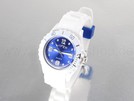weiss mit blauem Ziffernblatt Viper Silikonuhr sma