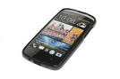 Silicon Case (Flex) für HTC Desire 500 transparent / black