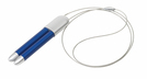 Kugelschreiber u. LED "Gemini", blau, 11,9 x 2,3 x 1 cm