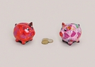 SPARDOSE SCHWEIN BLUMEN KER.2-F.S.8X7X7CM