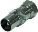 F-Stecker Adapter F-Stecker auf Koaxialstecker
