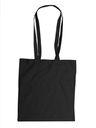 Baumwolltasche 'Color-Line', Farbe: Schwarz, Groesse: 42 x 38 x 0,1 cm